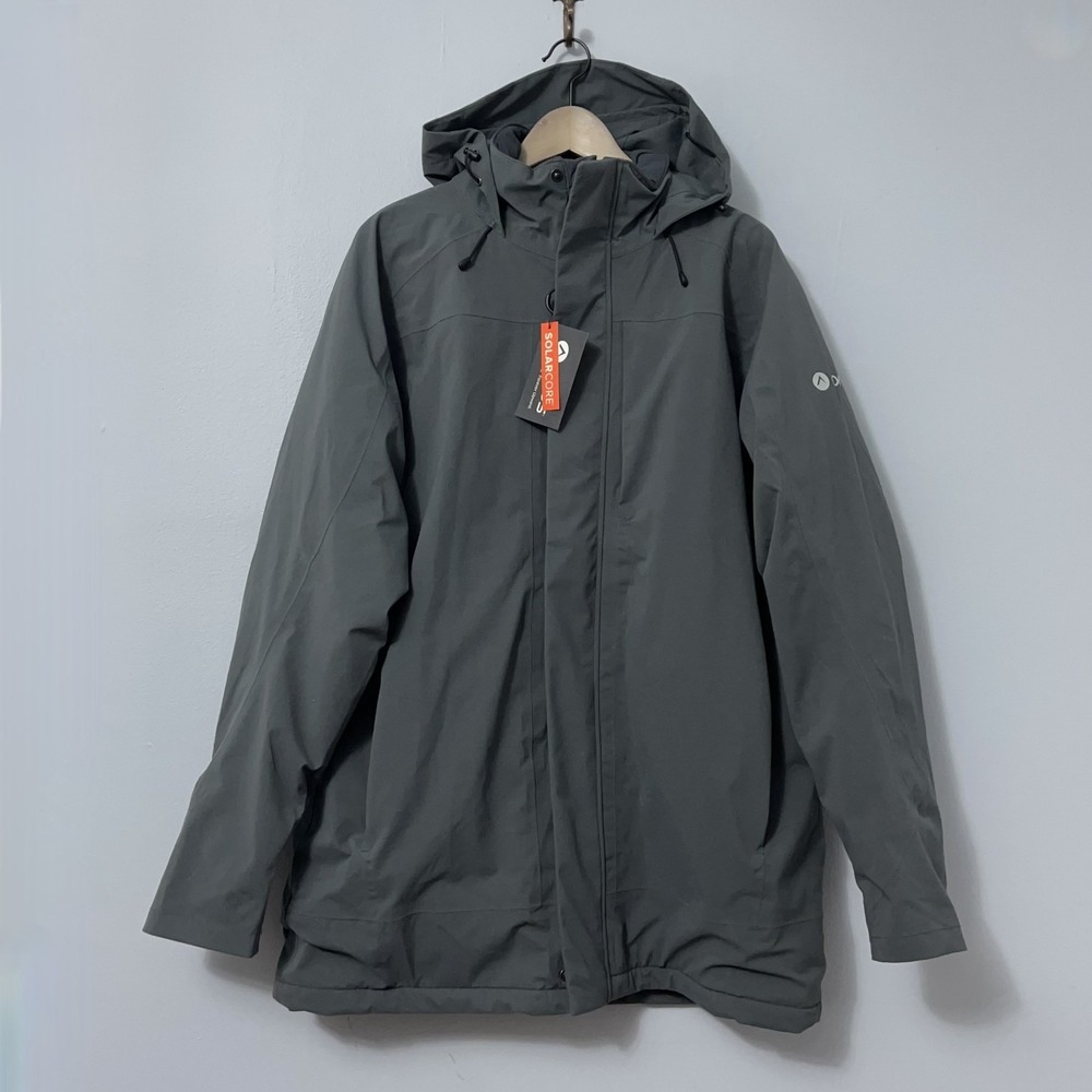Oros Orion Parka Jacket Men XL Mercury Gray Solarcore MOPC New with Tags